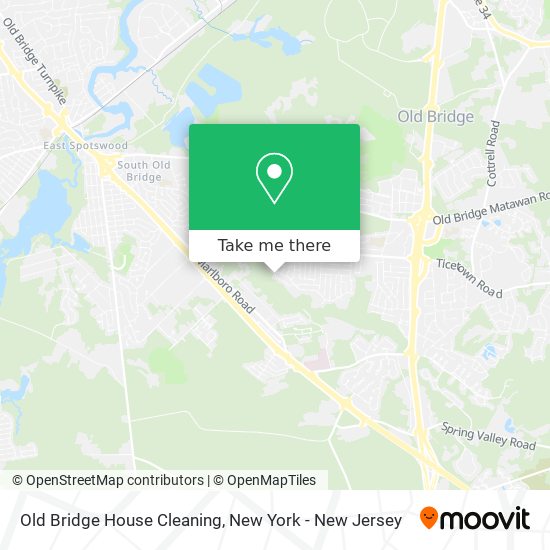 Old Bridge House Cleaning map