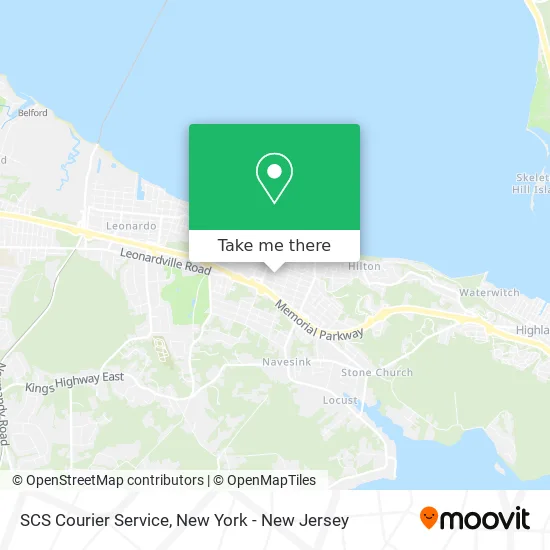 Mapa de SCS Courier Service