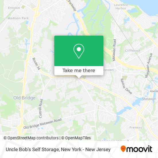 Uncle Bob's Self Storage map