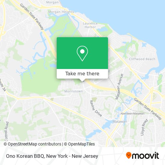 Ono Korean BBQ map