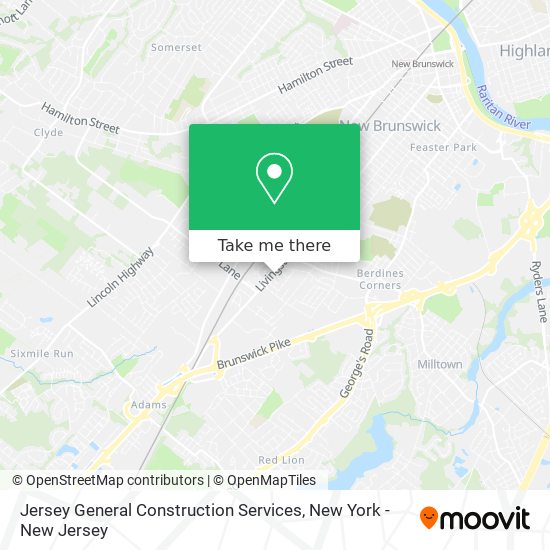 Mapa de Jersey General Construction Services