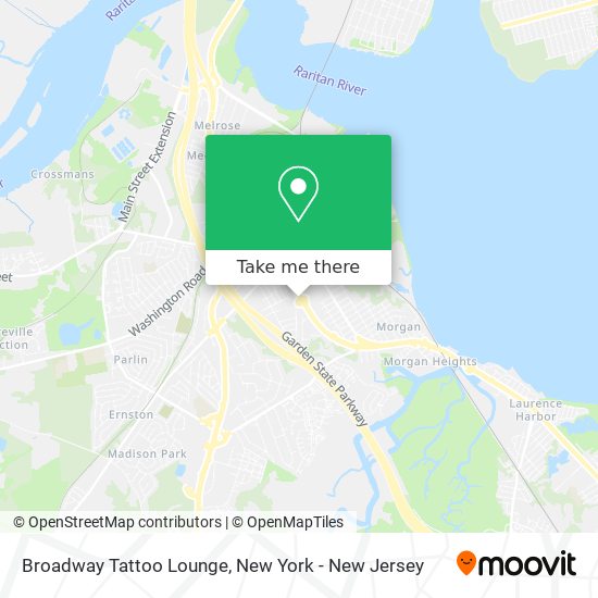 Mapa de Broadway Tattoo Lounge