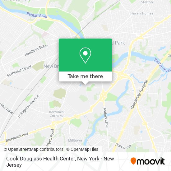 Mapa de Cook Douglass Health Center