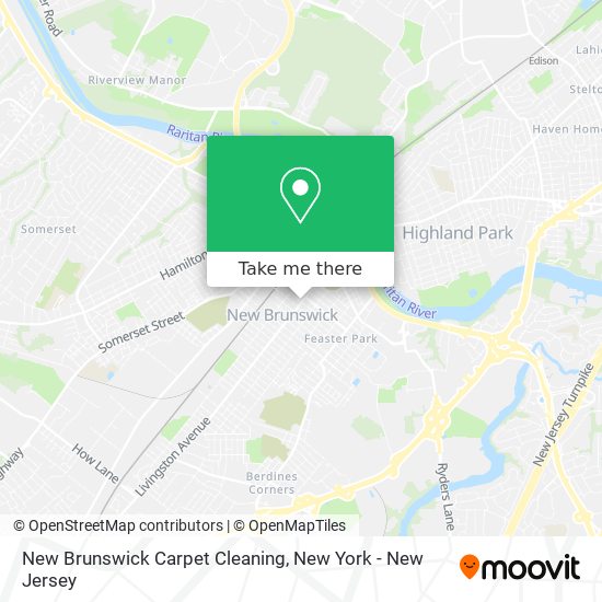 New Brunswick Carpet Cleaning map