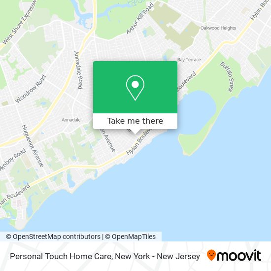 Mapa de Personal Touch Home Care