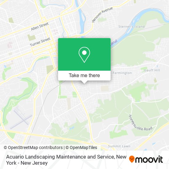 Acuario Landscaping Maintenance and Service map