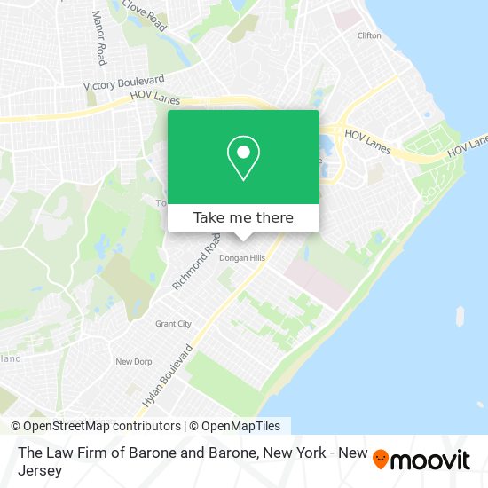 The Law Firm of Barone and Barone map