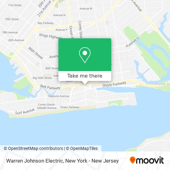 Mapa de Warren Johnson Electric