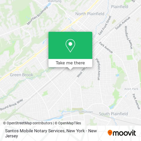 Santos Mobile Notary Services map