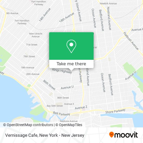 Mapa de Vernissage Cafe