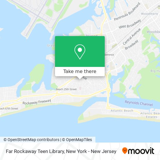 Mapa de Far Rockaway Teen Library