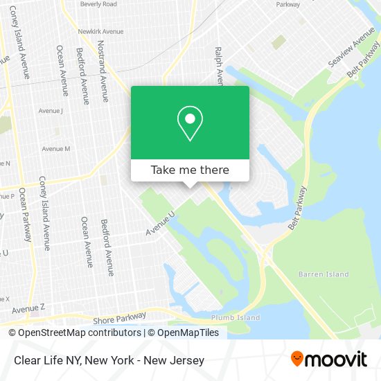 Mapa de Clear Life NY