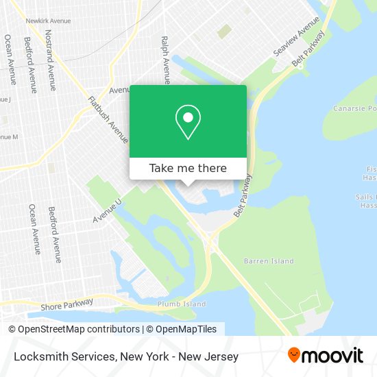 Locksmith Services map