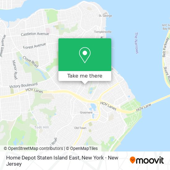 Mapa de Home Depot Staten Island East