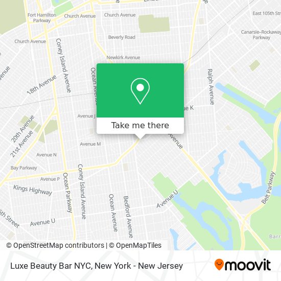 Mapa de Luxe Beauty Bar NYC