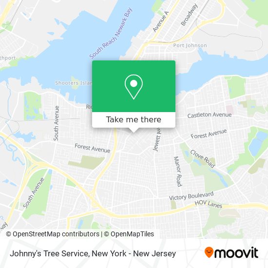 Johnny's Tree Service map