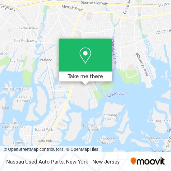 Mapa de Nassau Used Auto Parts
