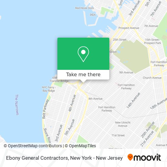 Ebony General Contractors map