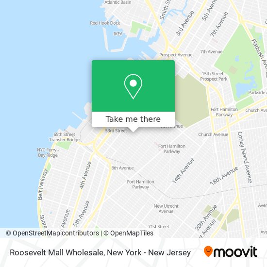 Mapa de Roosevelt Mall Wholesale