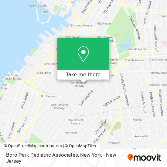 Boro Park Pediatric Associates map