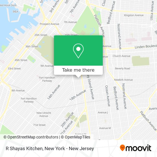 R Shayas Kitchen map