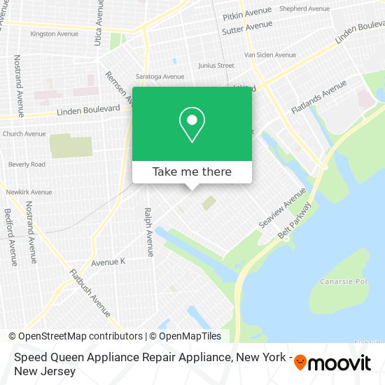 Speed Queen Appliance Repair Appliance map