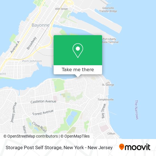 Storage Post Self Storage map