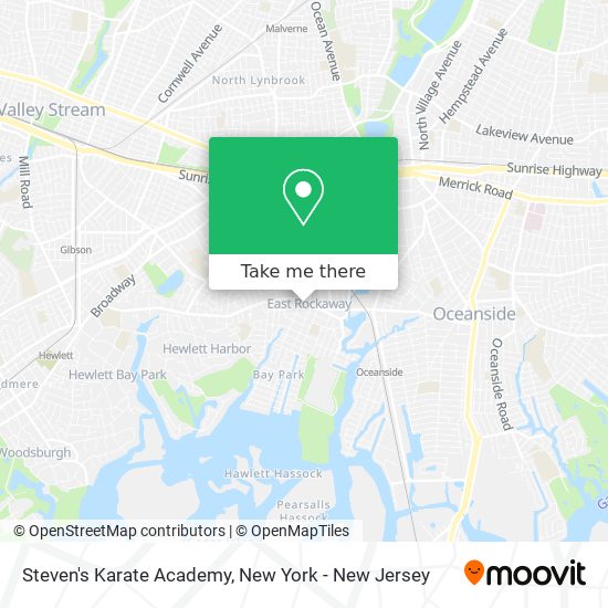 Steven's Karate Academy map