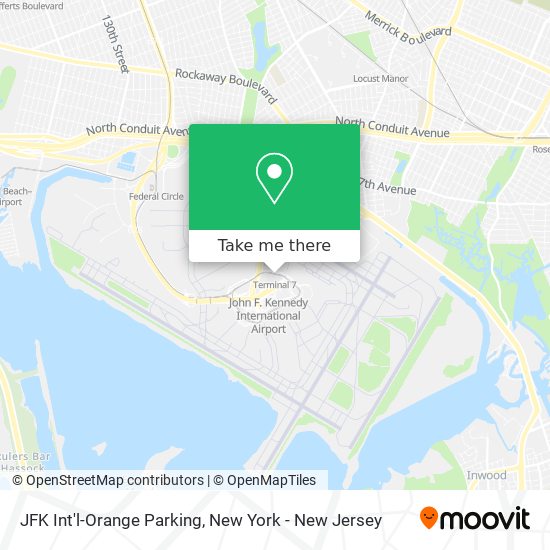 JFK Int'l-Orange Parking map