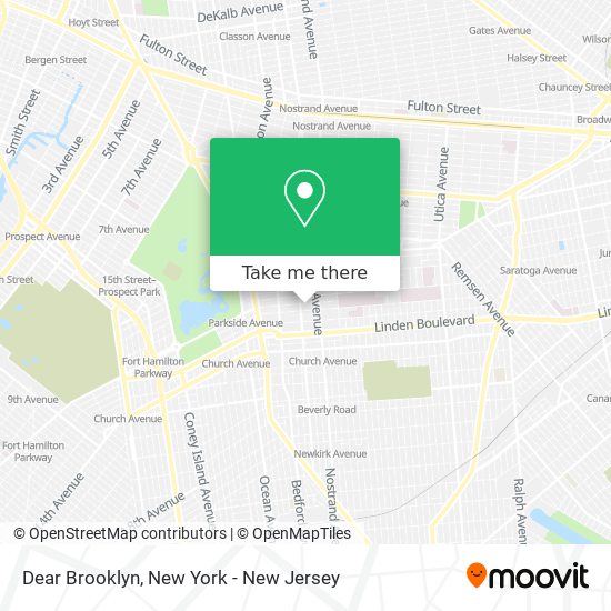 Mapa de Dear Brooklyn