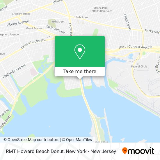 Mapa de RMT Howard Beach Donut