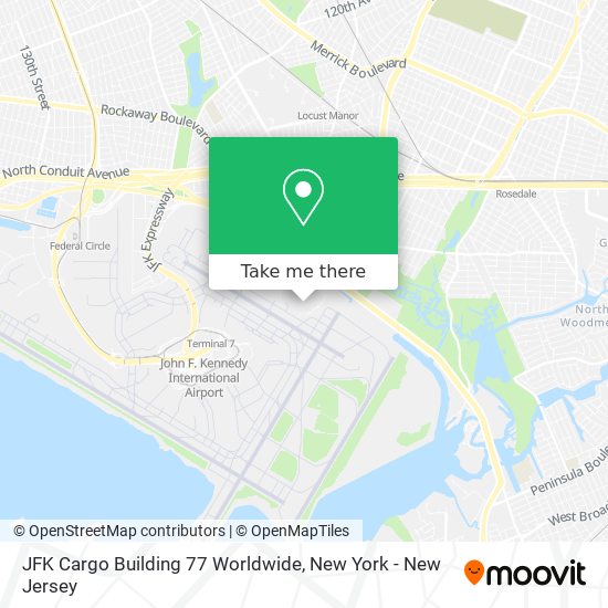 Mapa de JFK Cargo Building 77 Worldwide