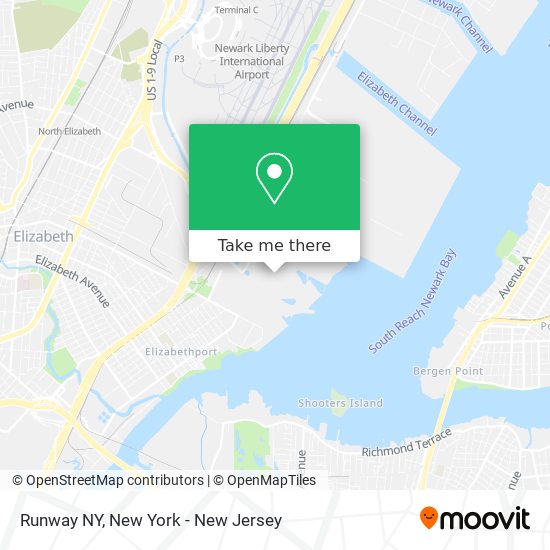 Runway NY map