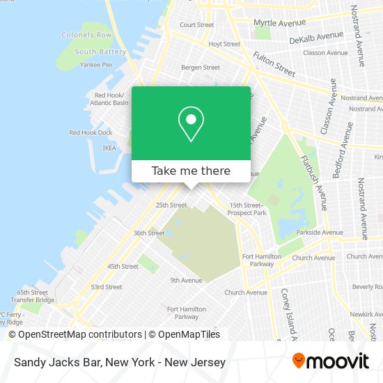 Mapa de Sandy Jacks Bar