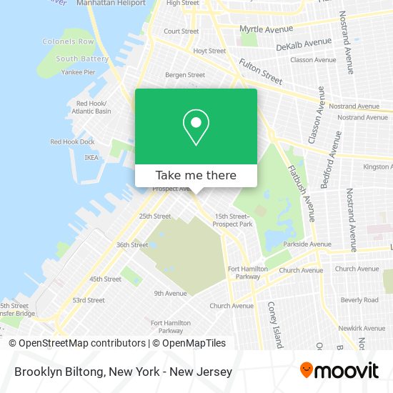 Brooklyn Biltong map