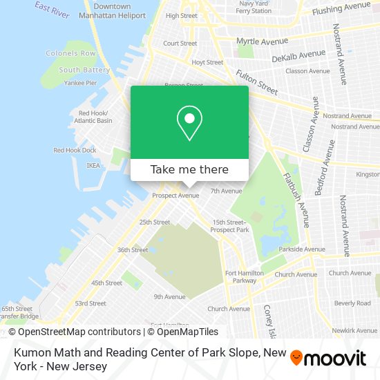 Mapa de Kumon Math and Reading Center of Park Slope