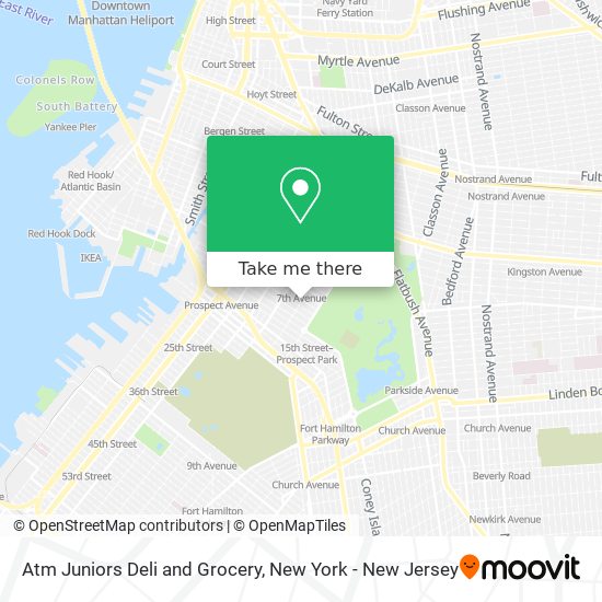 Atm Juniors Deli and Grocery map