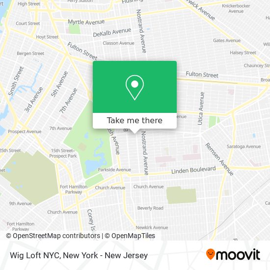 Wig Loft NYC map