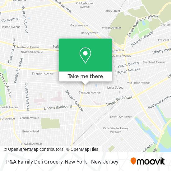 Mapa de P&A Family Deli Grocery