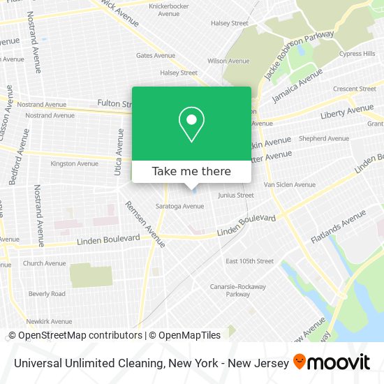 Mapa de Universal Unlimited Cleaning