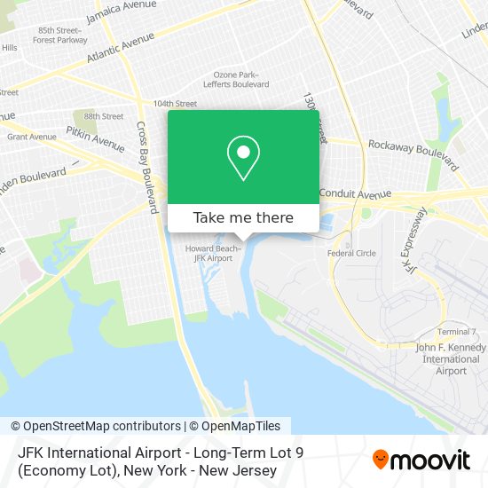 JFK International Airport - Long-Term Lot 9 (Economy Lot) map