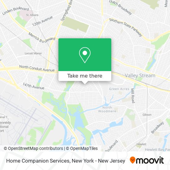 Home Companion Services map