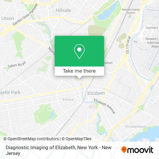 Mapa de Diagnostic Imaging of Elizabeth