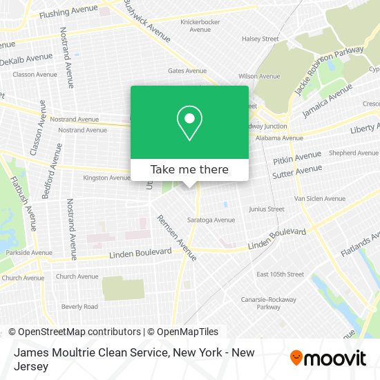 James Moultrie Clean Service map