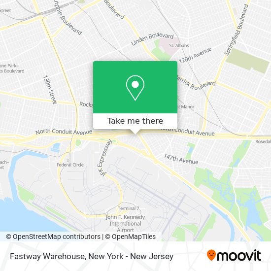 Mapa de Fastway Warehouse
