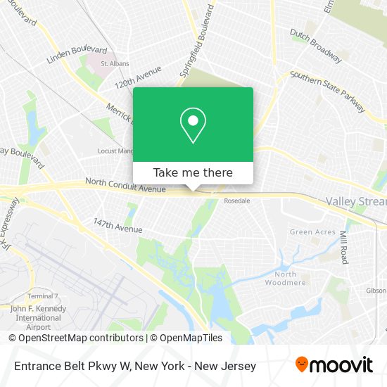 Mapa de Entrance Belt Pkwy W