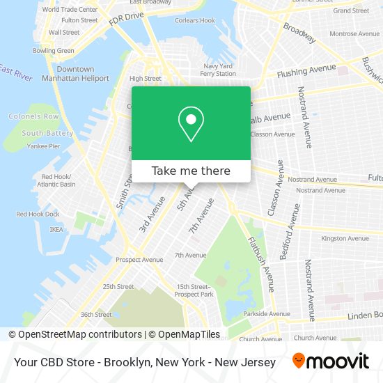 Mapa de Your CBD Store - Brooklyn