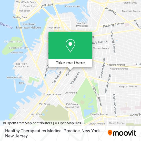 Mapa de Healthy Therapeutics Medical Practice