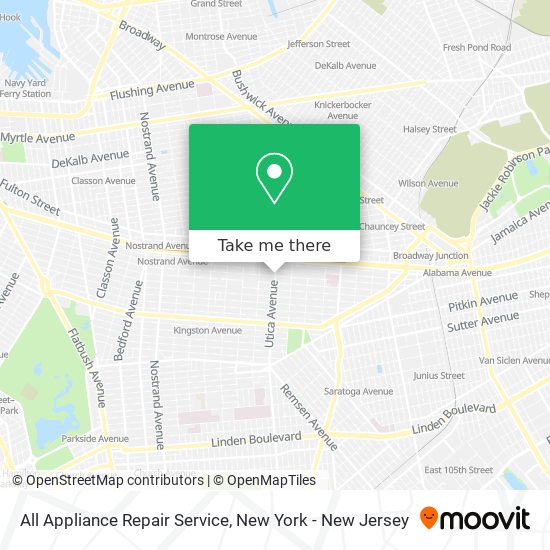 Mapa de All Appliance Repair Service