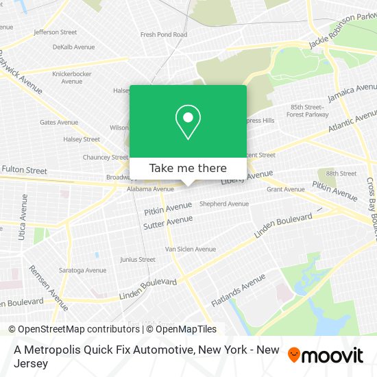 Mapa de A Metropolis Quick Fix Automotive